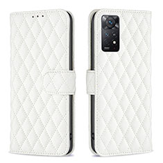 Custodia Portafoglio In Pelle Cover con Supporto B19F per Xiaomi Redmi Note 12 Pro 4G Bianco