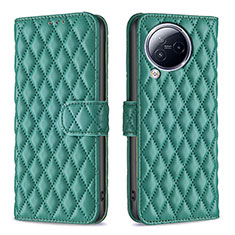 Custodia Portafoglio In Pelle Cover con Supporto B20F per Xiaomi Civi 3 5G Verde