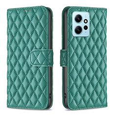 Custodia Portafoglio In Pelle Cover con Supporto B20F per Xiaomi Redmi Note 12 4G Verde