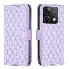 Custodia Portafoglio In Pelle Cover con Supporto B20F per Xiaomi Redmi Note 13 5G Viola