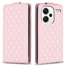 Custodia Portafoglio In Pelle Cover con Supporto B20F per Xiaomi Redmi Note 13 Pro+ Plus 5G Oro Rosa