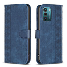 Custodia Portafoglio In Pelle Cover con Supporto B21F per Nokia G11 Blu