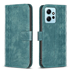 Custodia Portafoglio In Pelle Cover con Supporto B21F per Xiaomi Redmi Note 12 4G Verde