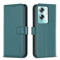 Custodia Portafoglio In Pelle Cover con Supporto B22F per Oppo A2 5G Verde