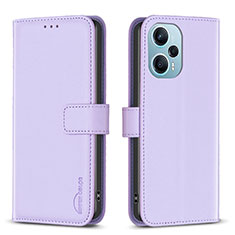 Custodia Portafoglio In Pelle Cover con Supporto B22F per Xiaomi Redmi Note 12 Turbo 5G Lavanda