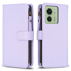 Custodia Portafoglio In Pelle Cover con Supporto B23F per Motorola Moto Edge (2023) 5G Lavanda