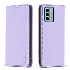 Custodia Portafoglio In Pelle Cover con Supporto B23F per Nokia G22 Lavanda