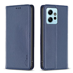 Custodia Portafoglio In Pelle Cover con Supporto B23F per Xiaomi Redmi Note 12 4G Blu