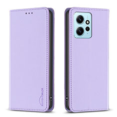 Custodia Portafoglio In Pelle Cover con Supporto B23F per Xiaomi Redmi Note 12 4G Lavanda