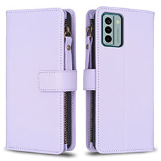 Custodia Portafoglio In Pelle Cover con Supporto B26F per Nokia G22 Lavanda