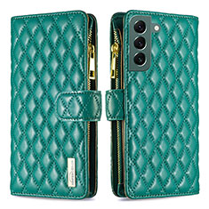 Custodia Portafoglio In Pelle Cover con Supporto BF1 per Samsung Galaxy S24 5G Verde