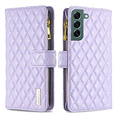 Custodia Portafoglio In Pelle Cover con Supporto BF2 per Samsung Galaxy S23 Plus 5G Viola