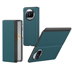 Custodia Portafoglio In Pelle Cover con Supporto BH1 per Huawei Mate X5 Verde