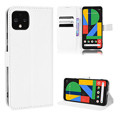 Custodia Portafoglio In Pelle Cover con Supporto BY1 per Google Pixel 4 XL Bianco