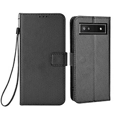 Custodia Portafoglio In Pelle Cover con Supporto BY1 per Google Pixel 6a 5G Nero