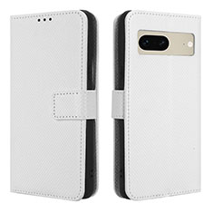 Custodia Portafoglio In Pelle Cover con Supporto BY1 per Google Pixel 7 5G Bianco