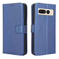 Custodia Portafoglio In Pelle Cover con Supporto BY1 per Google Pixel 7 Pro 5G Blu