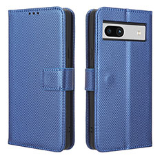 Custodia Portafoglio In Pelle Cover con Supporto BY1 per Google Pixel 7a 5G Blu