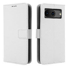 Custodia Portafoglio In Pelle Cover con Supporto BY1 per Google Pixel 8 5G Bianco