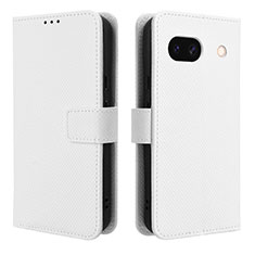 Custodia Portafoglio In Pelle Cover con Supporto BY1 per Google Pixel 8a 5G Bianco