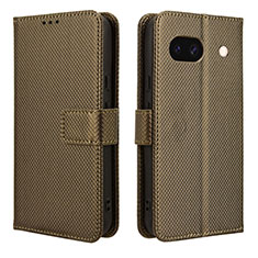 Custodia Portafoglio In Pelle Cover con Supporto BY1 per Google Pixel 8a 5G Marrone