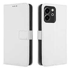 Custodia Portafoglio In Pelle Cover con Supporto BY1 per Huawei Honor 80 SE 5G Bianco