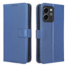 Custodia Portafoglio In Pelle Cover con Supporto BY1 per Huawei Honor 80 SE 5G Blu