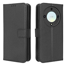 Custodia Portafoglio In Pelle Cover con Supporto BY1 per Huawei Honor Magic5 Lite 5G Nero