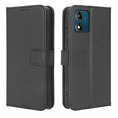 Custodia Portafoglio In Pelle Cover con Supporto BY1 per Motorola Moto E13 Nero