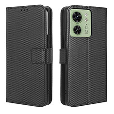 Custodia Portafoglio In Pelle Cover con Supporto BY1 per Motorola Moto Edge (2023) 5G Nero