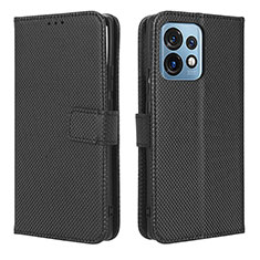 Custodia Portafoglio In Pelle Cover con Supporto BY1 per Motorola Moto Edge 40 Pro 5G Nero