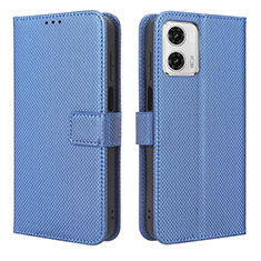 Custodia Portafoglio In Pelle Cover con Supporto BY1 per Motorola Moto G 5G (2023) Blu