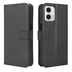 Custodia Portafoglio In Pelle Cover con Supporto BY1 per Motorola Moto G53j 5G Nero