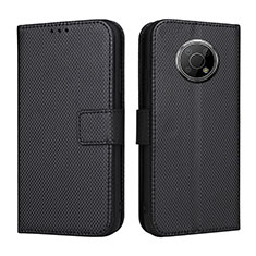 Custodia Portafoglio In Pelle Cover con Supporto BY1 per Nokia G300 5G Nero