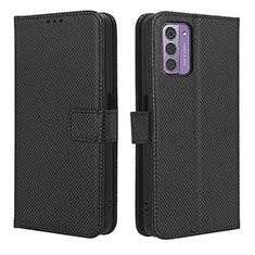 Custodia Portafoglio In Pelle Cover con Supporto BY1 per Nokia G42 5G Nero