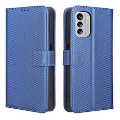 Custodia Portafoglio In Pelle Cover con Supporto BY1 per Nokia G60 5G Blu