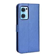 Custodia Portafoglio In Pelle Cover con Supporto BY1 per OnePlus Nord CE 2 5G Blu