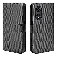 Custodia Portafoglio In Pelle Cover con Supporto BY1 per Oppo A1 5G Nero