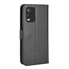 Custodia Portafoglio In Pelle Cover con Supporto BY1 per Oppo A54 4G Nero