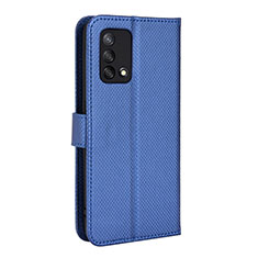 Custodia Portafoglio In Pelle Cover con Supporto BY1 per Oppo A95 4G Blu