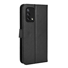 Custodia Portafoglio In Pelle Cover con Supporto BY1 per Oppo F19 Nero