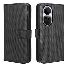 Custodia Portafoglio In Pelle Cover con Supporto BY1 per Oppo Reno10 Pro 5G Nero