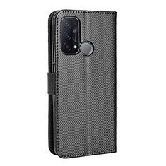 Custodia Portafoglio In Pelle Cover con Supporto BY1 per Oppo Reno5 A Nero