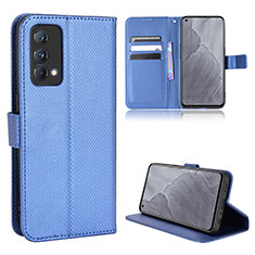 Custodia Portafoglio In Pelle Cover con Supporto BY1 per Realme GT Master 5G Blu