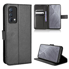 Custodia Portafoglio In Pelle Cover con Supporto BY1 per Realme GT Master 5G Nero