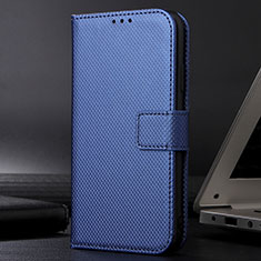 Custodia Portafoglio In Pelle Cover con Supporto BY1 per Samsung Galaxy A02s Blu