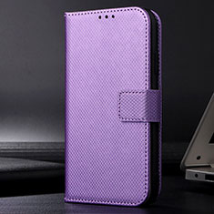 Custodia Portafoglio In Pelle Cover con Supporto BY1 per Samsung Galaxy A22s 5G Viola