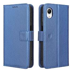 Custodia Portafoglio In Pelle Cover con Supporto BY1 per Samsung Galaxy A23e 5G Blu