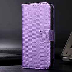 Custodia Portafoglio In Pelle Cover con Supporto BY1 per Samsung Galaxy M53 5G Viola