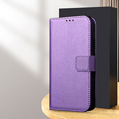 Custodia Portafoglio In Pelle Cover con Supporto BY1 per Samsung Galaxy S24 Plus 5G Viola